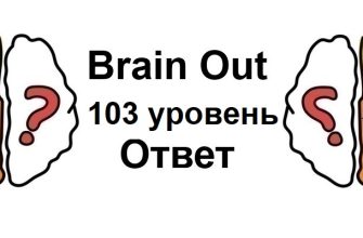Brain Out 103 уровень