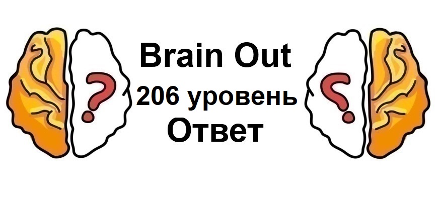 Brain Out 206 уровень