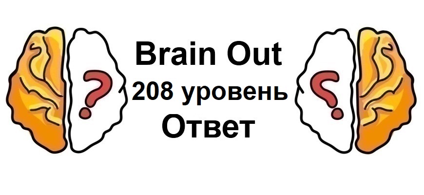 Brain Out 208 уровень