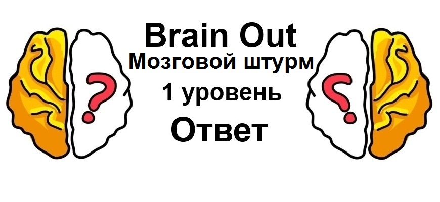 Brain Out Мозговой штурм 1 уровень