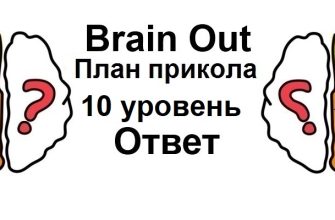 Brain Out План прикола 10 уровень