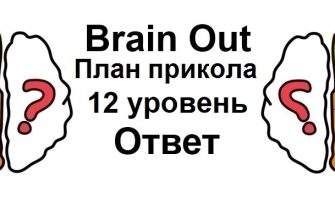 Brain Out План прикола 12 уровень