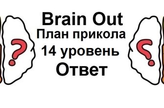Brain Out План прикола 14 уровень