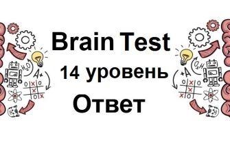Brain Test 14 уровень