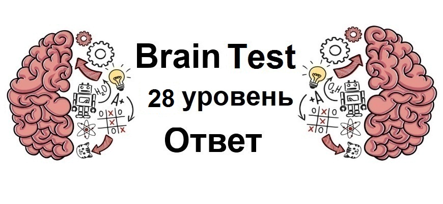 Brain Test 28 уровень