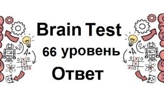 Brain Test 66 уровень