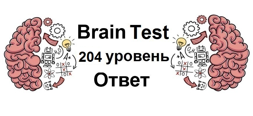 Brain Test 204 уровень