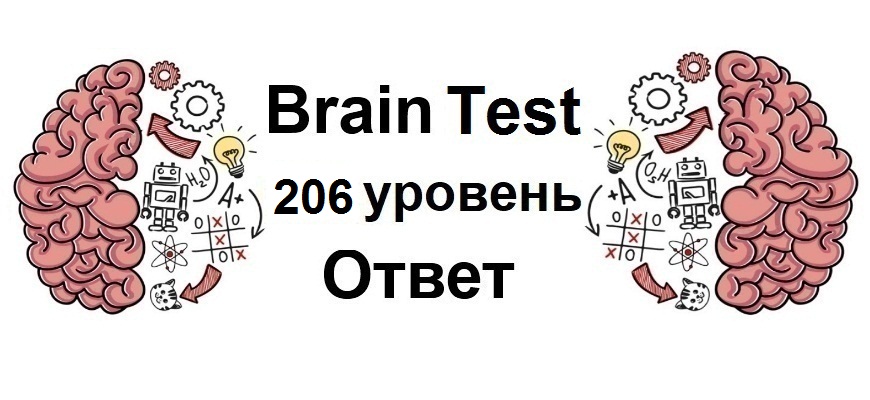 Brain Test 206 уровень