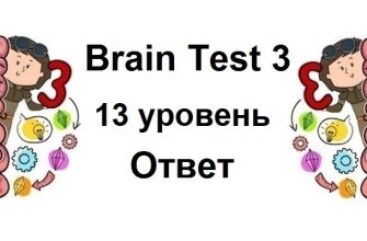 Brain Test 3 уровень 13