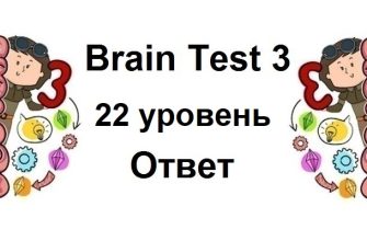 Brain Test 3 уровень 22