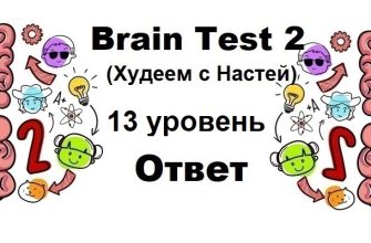 Brain Test 2 Худеем с Настей уровень 13