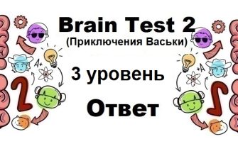 Brain Test 2 Приключения Васьки уровень 3
